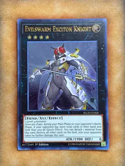 Yugioh Evilswarm Exciton Knight BLLR-EN068 Ultra Rare 1st Ed NM - Image 1