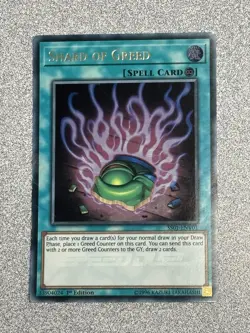 Yu-Gi-Oh! TCG Shard of Greed SS01-ENV01 Destiny Masters 1st Edition - Image 1