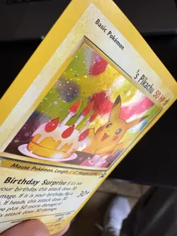 Birthday Pikachu #24 Black Star Promo Pokemon Card - WOTC 1999 - LP/MP - Image 5