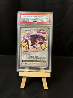 POKEMON 2021 Celebrations Classic Coll GARCHOMP C LV X Holo #145 PSA 10 Gem Mint - Image 1