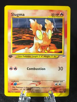 Slugma 82/105 Neo Destiny 1st EDITION Pokemon TCG WotC NM Never Played! - Image 1