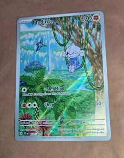 Pokemon TCG Meditite #153/142 Stellar Crown Illustration Rare NM Condition - Image 5