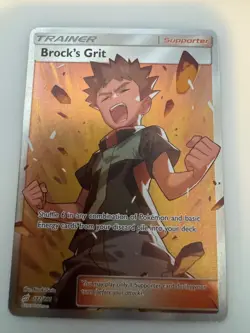 Brock's Grit 172/181 - Team Up - Full Art - Pokemon TCG - Image 1