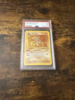 Pokemon Fossil Unlimited Kabutops 9/62 HOLO RARE - PSA 7 NM! WOTC! - Image 1