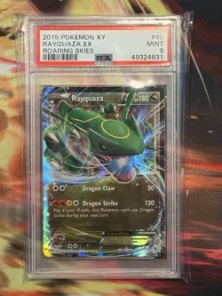 Pokemon 2015 XY Roaring Skies Rayquaza EX #60 PSA 9 - Image 1