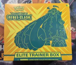 Pokemon Rebel Clash Elite Trainer Box ETB Sealed Sword And Shield Set - Image 1
