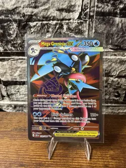 Pokemon Mega Greninja ex 100/086 Me04: Chaos Rising Holo Ultra Rare - Image 1