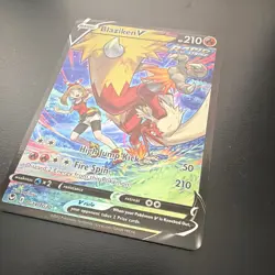 Blaziken V TG14/TG30 Ultra Rare Full Art Holo Rapid Strike 210 HP Pokemon TCG - Image 3
