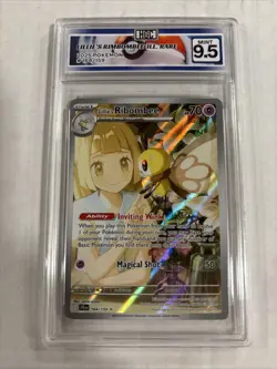 2025 Pokemon Lillie’s Rimbombee Illustration Rare #164 HGC 9.5 (sb3) - Image 1