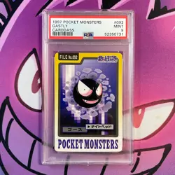 Pokemon Bandai Carddass Gastly Japanese #092 PSA 9 Mint - Image 1