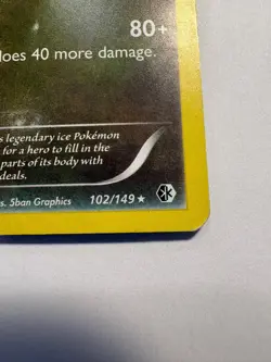Pokemon TCG BW Boundaries Crossed White Kyurem 102/149 Cracked Ice Holo-bent - Image 3
