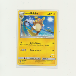 Alolan Raichu SM65 Battle Academy Stamped Pokemon Near Mint 2020 Promo - Image 1