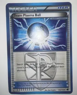 Team Plasma Ball (Team Plasma) #105/116 Plasma Freeze Pokemon MP - Image 1