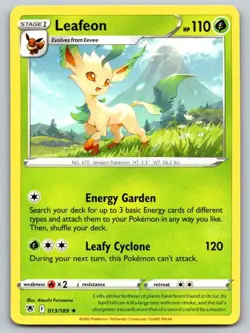 Leafeon 013/189 Rare Astral Radiance Pokemon Near Mint - Image 1