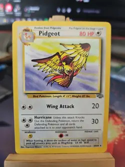 Pokemon TCG Pidgeot Jungle Card 24/64 Unlimited Non-Holo Rare NM Very Clean! - Image 1