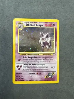 Pokemon Sabrina's Gengar 14/132 Gym Challenge Rare Holo MP - Image 1