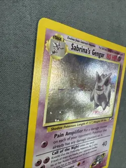 Pokemon Sabrina's Gengar 14/132 Gym Challenge Rare Holo MP - Image 3