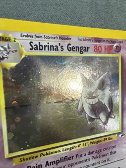 Pokemon Sabrina's Gengar 14/132 Gym Challenge Rare Holo MP - Image 5