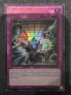 Yugioh Evenly Matched MAMA-EN099 Ultra Rare 1st Edition NM - Image 1