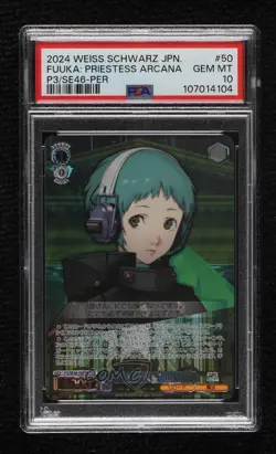 2024 Weiss Schwarz PER Fuuka Yamagishi The High Priestess of the Arcana PSA 10 - Image 1