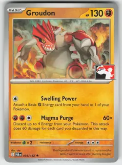 Groudon Rare Prize Pack Series Cards 093/182 Pokemon - Image 1