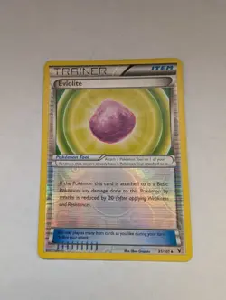 Eviolite 91/101 Pokemon Card Noble Victories Reverse Holo Trainer Item NM - Image 1