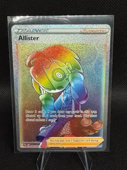 Allister 192/185 Vivid Voltage NM Full Art Secret Rainbow Rare Pokemon Card - Image 1