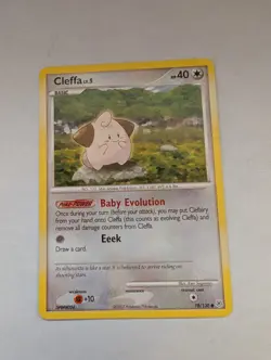 Pokemon Diamond & Pearl 78/130 Common Card - Cleffa MP - Image 1