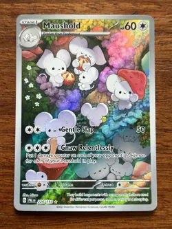 Pokemon Maushold 226/193 Illustration Rare Holo Card Sv02 Paldea Evolved - Image 1