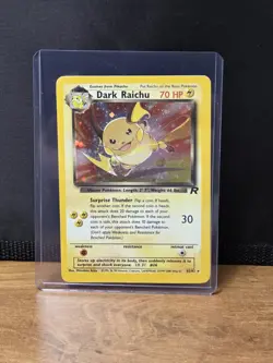 Vintage Pokemon TCG Dark Raichu 83/82 Team Rocket Holo Rare Card LP - Image 1