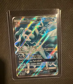 Pokemon Alolan Ninetales GX TCG Full Art Holo Card 132/145 Sm-Guardians Rising - Image 1