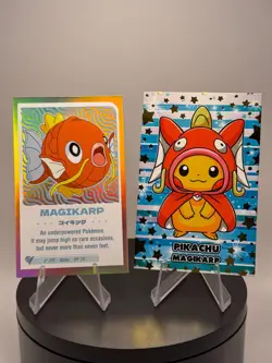 Pokemon Magikarp Set of 2 - Magikarp #129 Peru NON-TCG Holo Cards - Image 1