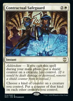MTG Contractual Safeguard, Commander: Streets of New Capenna, Moderately Played, - Image 1