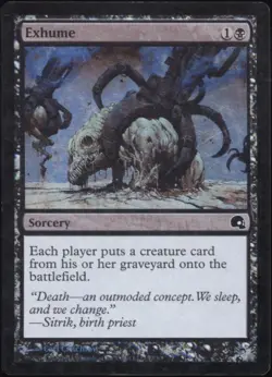 RS | Magic The Gathering MTG | English | Exhume FOIL | Graveborn | LP LP- - Image 1
