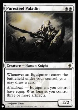 Puresteel Paladin - R - The List Reprints - 20/175 - NM - Image 1