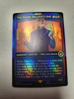 1x MTG The Master, Gallifrey's End Showcase Foil Doctor Who NM/M Free Shipping - Image 1