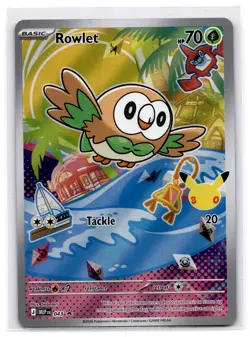 ROWLET - 043 043 HOLO PROMO ME: MEGA EVOLUTION PROMO POKEMON NEAR MINT - Image 1
