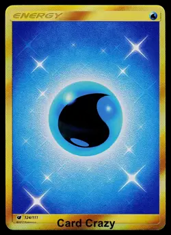 Water Energy 124/111 - Crimson Invasion - Secret Rare Pokemon Card - Near Mint - Image 1