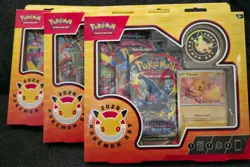 Pokemon Day 2026 30th Anniversary Collection Box - NEW Sealed Boxes. Lot Of 3 - Image 1