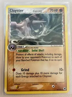 Pokemon TCG Cloyster EX Dragon Frontiers 14/101 Regular Rare - Image 1