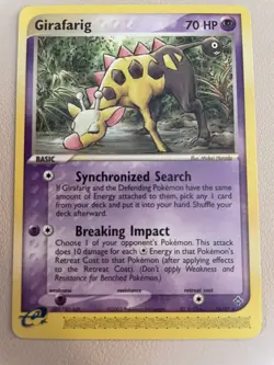 Girafarig Rare - ex Dragon 16/97 2003 NM Pokemon - Image 1
