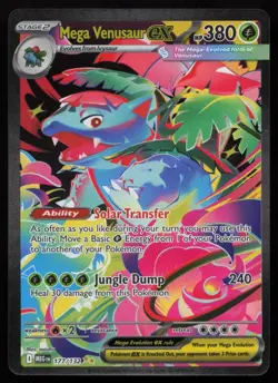 Mega Venusaur EX 177/132 ME01 Mega Evolution Special Illustration Rare Holo - Image 1