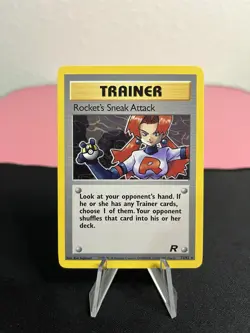 Rocket's Sneak Attack 72/82 Pokemon Team Rocket Rare Trainer Vintage WoTC - Image 1