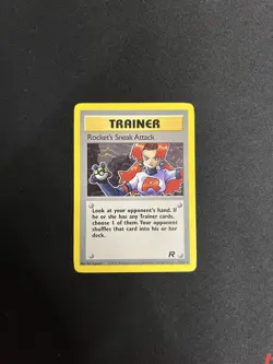 Rocket's Sneak Attack 72/82 Pokemon Team Rocket Rare Trainer Vintage WoTC - Image 3