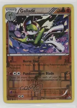 Gallade Reverse Foil Pokemon Black & White Legendary Treasures #81 - Image 1