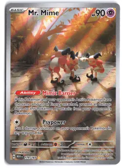 Mr. Mime 179/165 Illustration Rare 151 Pokemon - Image 1