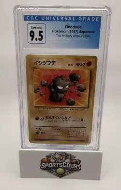 Nintendo Pokemon TCG 1997 Geodude 074 Japanese CGC 9.5 - Image 1