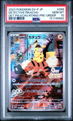 Detective Pikachu 098/SV-P Returns Pre-order Sv-p Promo Pokemon Japanese PSA 10 - Image 1