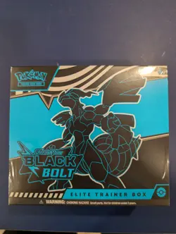 Pokemon Scarlet and Violet Black Bolt Elite Trainer Box ETB SEALED - Image 1