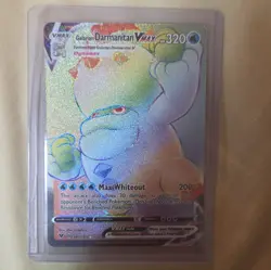 Pokemon Galarian Darmanitan VMAX 187/185 Vivid Voltage Secret Rare Holo 320HP - Image 1